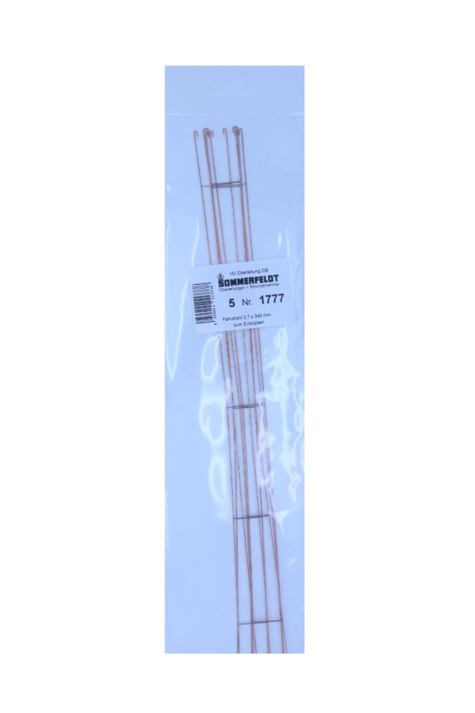 Fahrdraht verkupfert 0,7 x 340 mm Click (5 Stück) {# 1777}