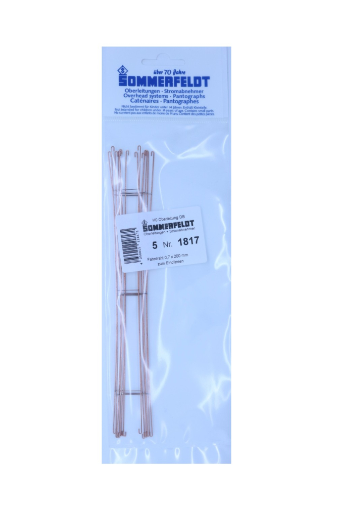 Fahrdraht verkupfert 0,7 x 200 mm Click (5 Stück) {# 1817}