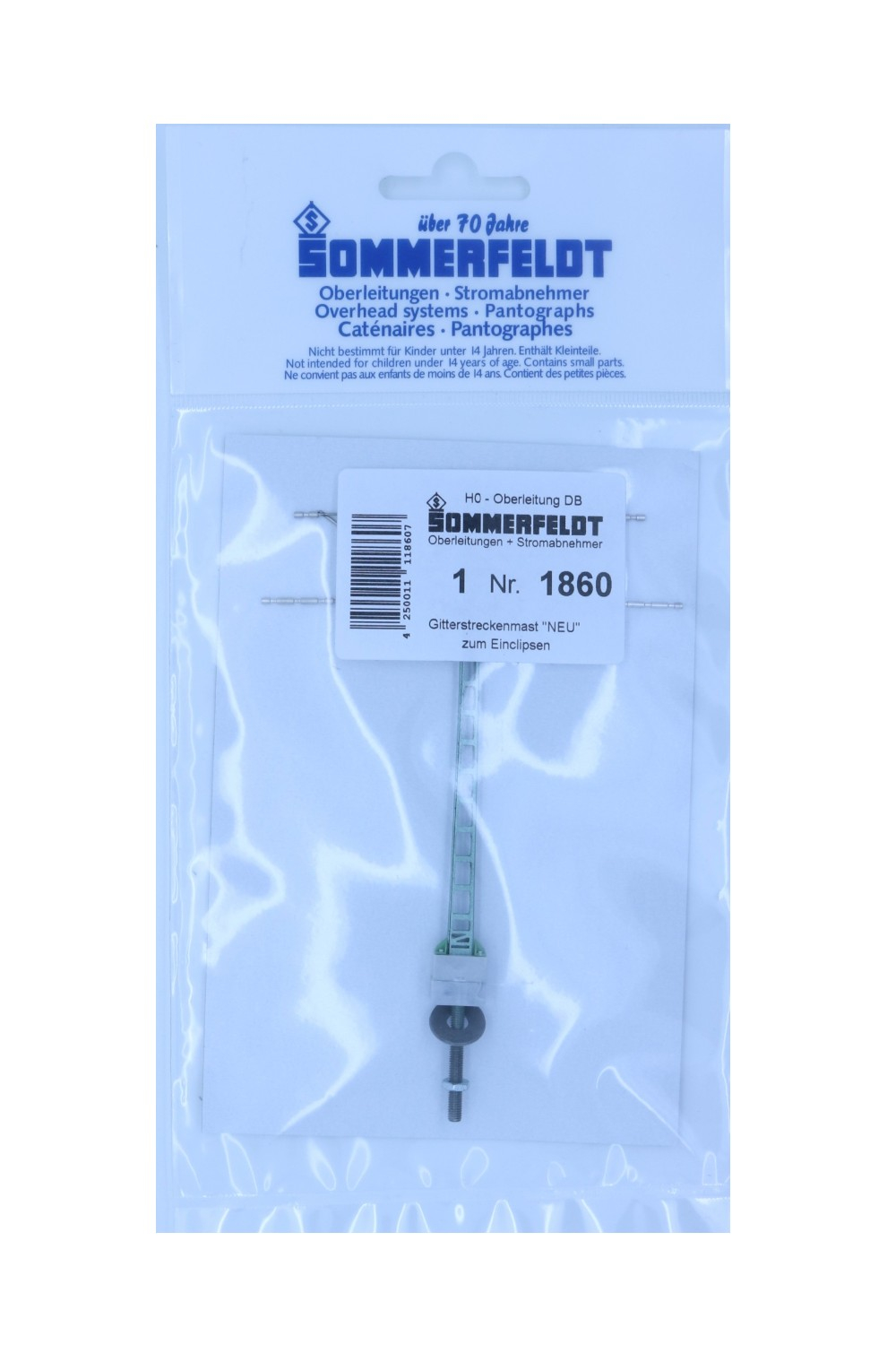 Gitter-Mittelmast mit 2 Ausleger Click (1 Stück) {# 1860}