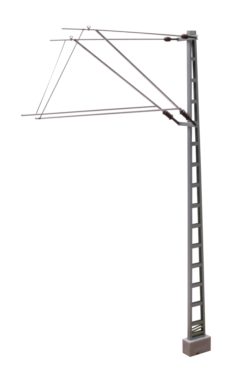 Gitter-Streckenmast Spur 1 mit Doppelausleger (1 Stück) {# 641}