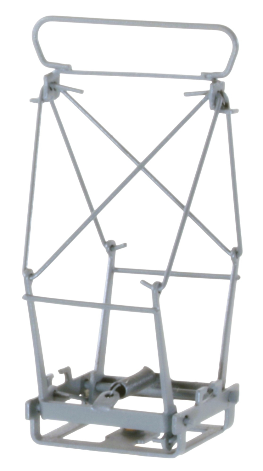 H0 Straßenbahnstromabnehmer grau lackiert